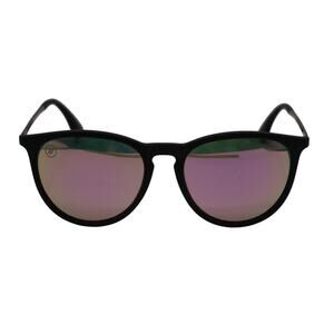 Blenders Rose Theater Matte Black Frame Polarized Rose Mirror Lens Sunglasses